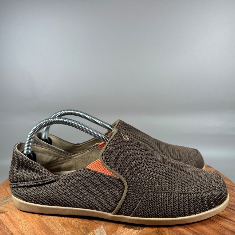OluKai Waiailua Mesh Slip On Shoes Women's‎ Brown Orange Size 10 EUR 40